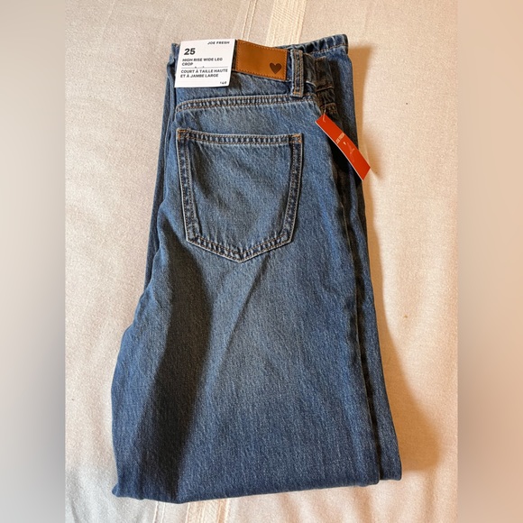 Joe Fresh x Jillian Harris - High Rise Wide Leg Crop - Picture 2 of 3